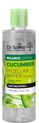 Міцелярна вода Dr.Sante Cucumber Balance Control 2в1 Тонік і демакияж 200 мл