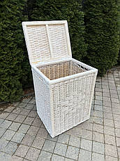 Кошик для білизни з лози з висотою білий 62cm Арт.544.1 білий, фото 4