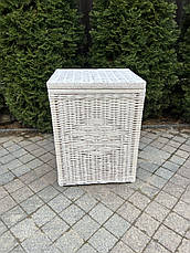 Кошик для білизни з лози з висотою білий 62cm Арт.544.1 білий, фото 5