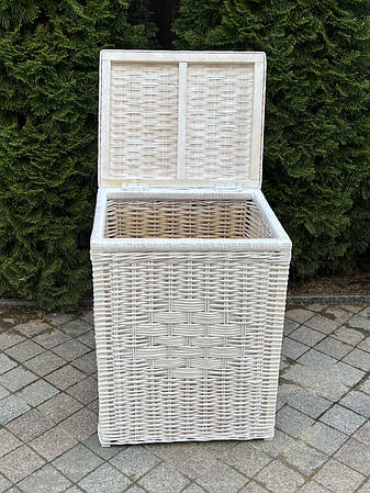 Кошик для білизни з лози з висотою білий 62cm Арт.544.1 білий, фото 3