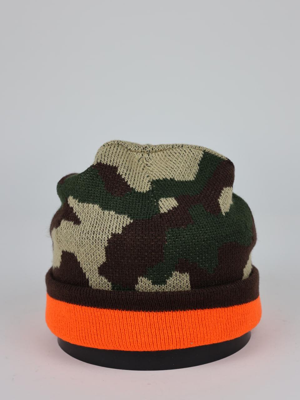 Шапка REIS двостороння Камуфляж-оранж, фото 1