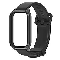 Силіконовий ремінець Mijobs Classic для фітнес браслета Xiaomi Smart Band 9 Active - Black