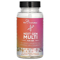 Eu Natural, Next Gen, мультивітаміни для неї, 60 вегетаріанських капсул