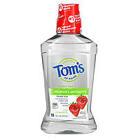 Tom's of Maine, натуральний ополіскувач із фтором, від карієсу для дітей, з полуницею, 473 мл (16 рідк.