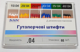 Штифти гуттаперивні SANI 45/04, 60 шт., фото 4
