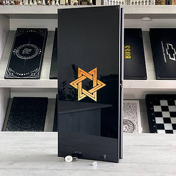 Нарди скляні Зірка Давида 61×27×5 см подарункові