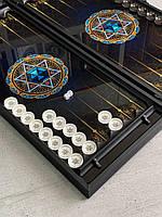 Нарди скляні Зірка Давида 61×27×5 см подарункові, фото 8