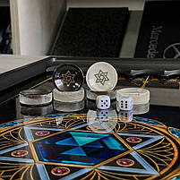 Нарди скляні Зірка Давида 61×27×5 см подарункові, фото 7