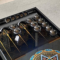 Нарди скляні Зірка Давида 61×27×5 см подарункові, фото 9