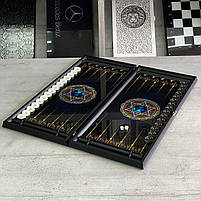 Нарди скляні Зірка Давида 61×27×5 см подарункові, фото 6