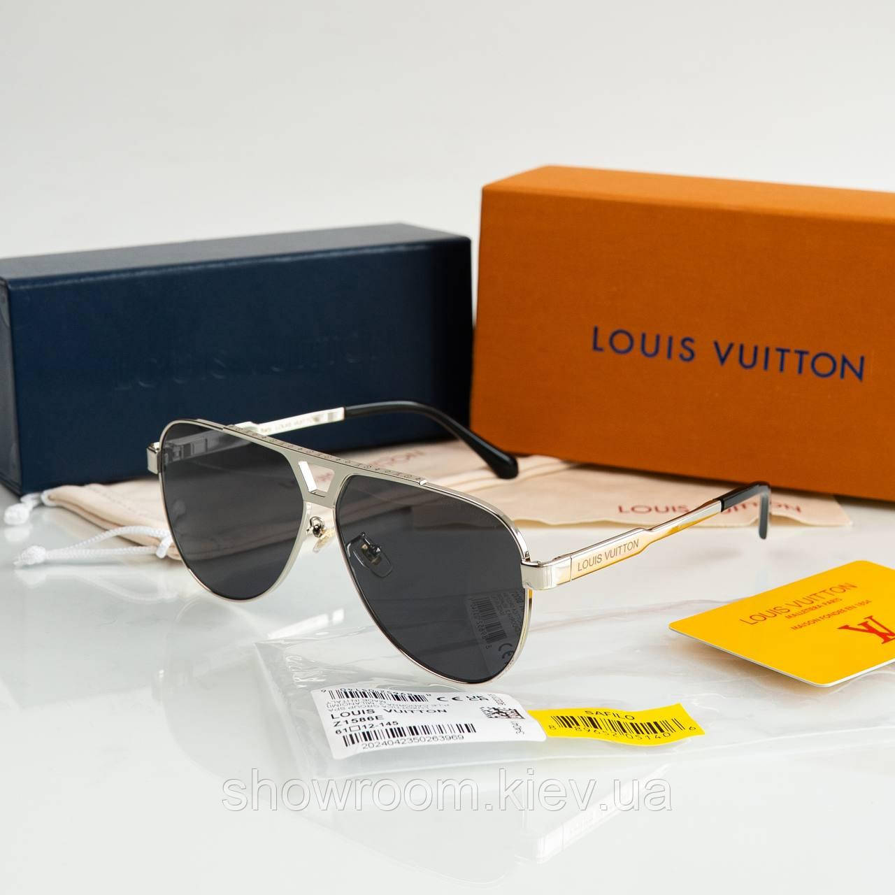 Сонцезахисні чоловічі окуляри авіатори LV1586 Lux, фото 1