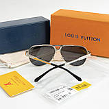 Сонцезахисні чоловічі окуляри авіатори LV1586 Lux, фото 4