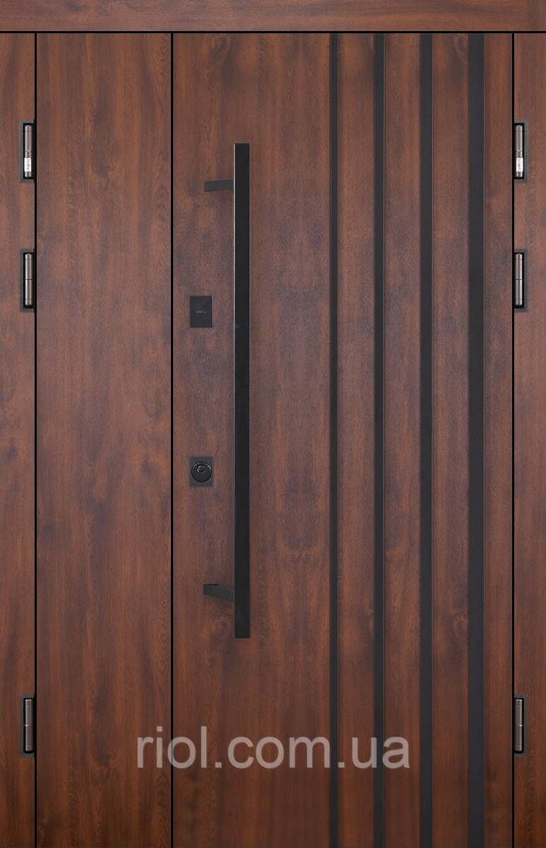 Полуторні вхідні двері з терморозривом Avenue Termix Дуб, фото 1