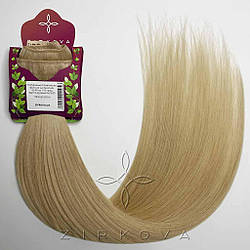 Натуральне Слов'янське Волосся на Заколках 55-60 см 110 грам, Світло-Русявий №1670
