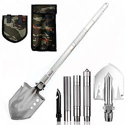 Тактична лопата складна 9в1 в чохлі / Багатофункціональна саперна лопата / Лопата туристична