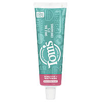 Tom's of Maine, Sensitive + Whitening, зубна паста для чутливих зубів, без фтору, заспокійлива м'ята,