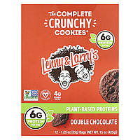 Lenny & Larry's, The Complete Crunchy Cookies®, подвійний шоколад, 12 пакетиків по 35 г (1,25 унції)