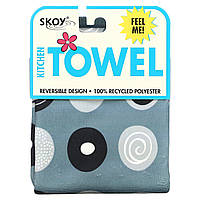 Skoy, Кухонний рушник, двосторонній принт як круг, сірий, 1 рушник