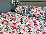 Сніжинка сіра/сіра гавань, Turkish flannel (Полуторний), фото 4