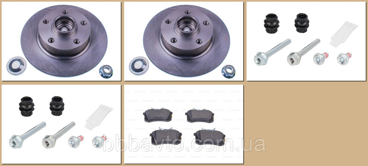 Комплект для заміни задніх гальм Renault Megane III, фото 1