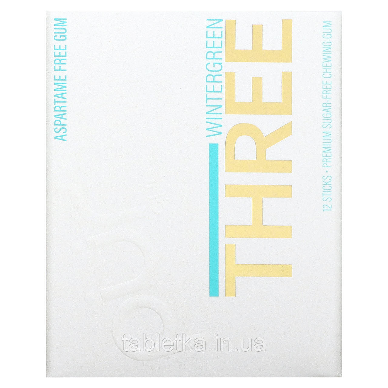 The PUR Company, Wintergreen Three, жувальна гумка без цукру, 12 шт.