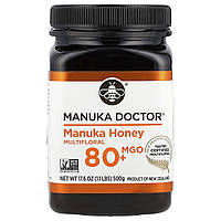Manuka Doctor, Мед-манука, різнобарвний, MGO 80+, 500 г (17,6 унції)