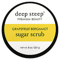 Deep Steep, Цукровий скраб, грейпфрут і бергамот, 227 г (8 унцій)