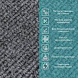 Плитка ковролінова з TPR основою багаторазова темно-сіра 300х300х4мм SW-00002801, фото 4