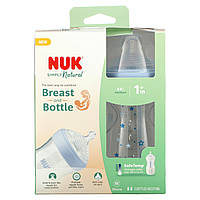 NUK, Simply Natural, флакон, для дітей від 1 місяця, середній, 2 флакони по 270 мл (9 унцій)