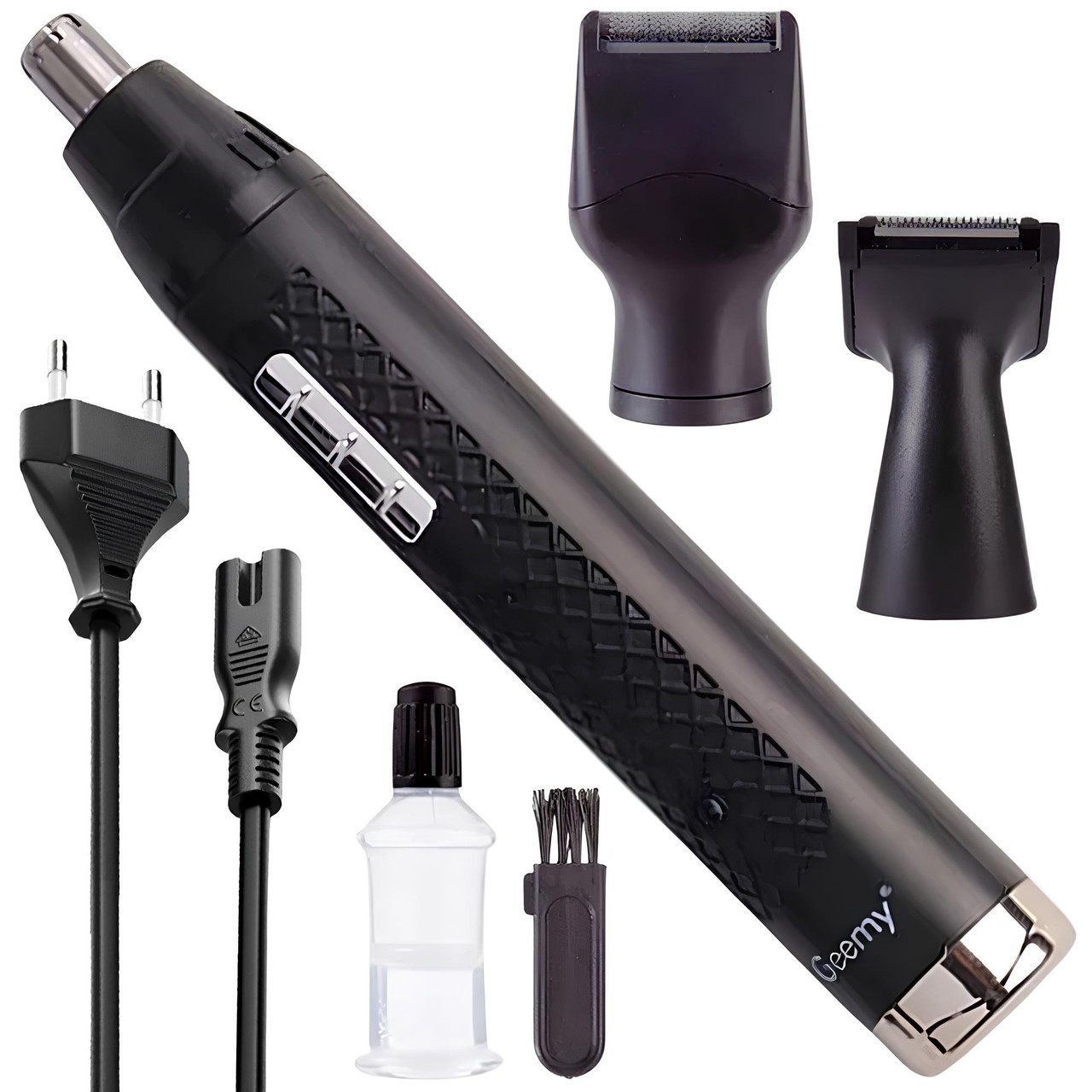 Тример для носа, бороди та вух + 3 насадки, GM 3161 / Бездротовий тример для бороди / Тример для вух, фото 1