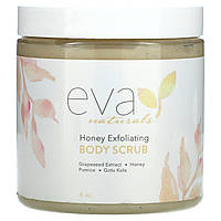 Eva Naturals, що відлущує скраб для тіла з медом, 8 унцій
