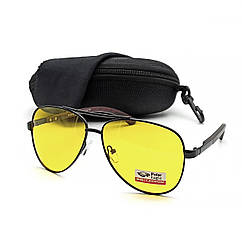 Окуляри жовті для водіїв, вечірні Polar Eagle 8638 з поляризацією