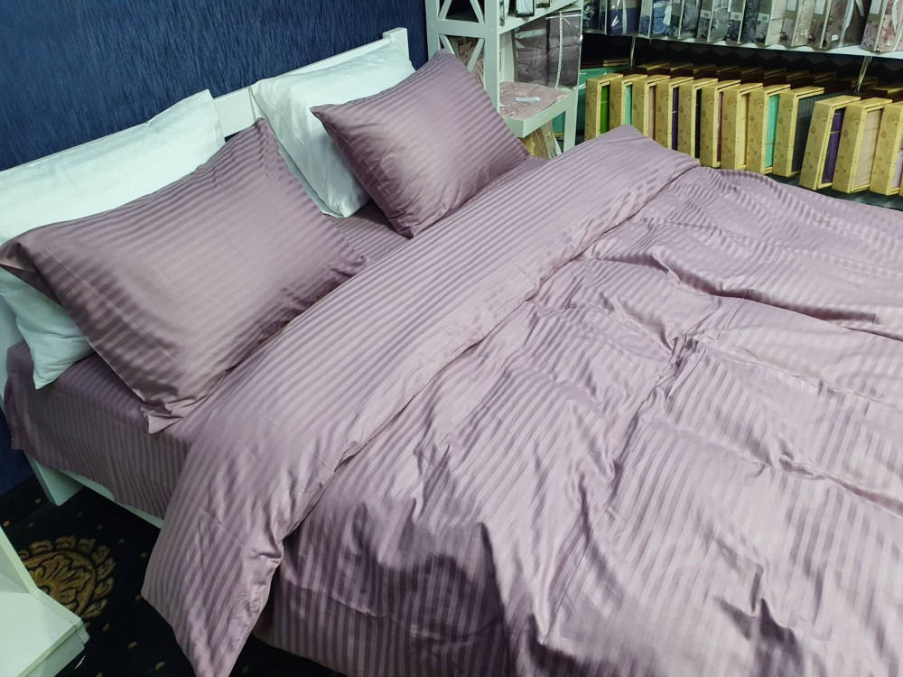 Комплект Stripe LUX LIGHT PLUM 1/1см Комфорт текстиль