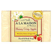 A La Maison de Provence, шматкове мило для рук і тіла, з медом і яблуком, 250 г (8,8 унції)