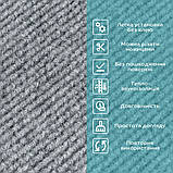Плитка ковролінова з TPR основою багаторазова сіра 600х600х4мм SW-00002800, фото 4