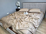 Комплект Stripe LUX BEIGE TONE 1/1см Комфорт текстиль  Полуторний, фото 8