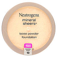 Neutrogena, Mineral Sheers, тональна пудра, класична слонова кістка 10, 5,5 г (0,19 унції)