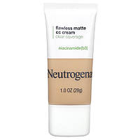 Neutrogena, Flawless Matte CC Cream, CC-крем, прозоре покриття, ваніль 3,0, 28 г (1 унція)