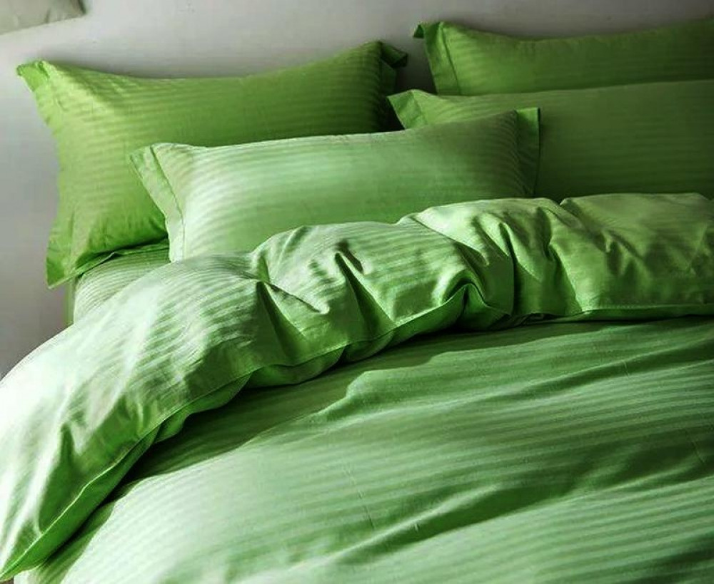 Комплект Stripe LUX GREEN GRASS 1/1см Комфорт текстиль