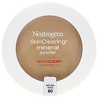 Neutrogena, очисна мінеральна пудра, натуральний бежевий 60, 11 г (0,38 унції)