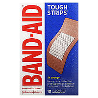 Band Aid, лейкопластирі, міцні смужки, 10 шт.