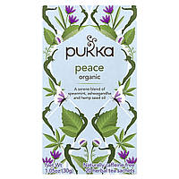 Pukka Herbs, Органічний трав'яний чай, Peace, без кофеїну, 20 чайних пакетиків, 30 г (1,05 унції)