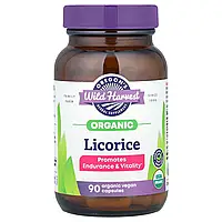 Oregon's Wild Harvest, Органічна солодка, 1350 мг, 90 органічних веганських капсул (450 мг на капсулу)