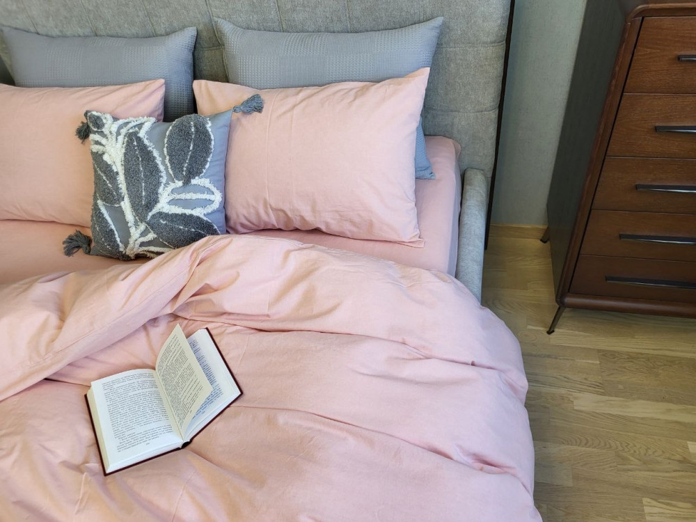 Peach, Washed Cotton W1031 (Полуторній)