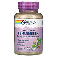 Solaray, Vital Extracts, пажитник, 350 мг, 90 рослинних капсул Дніпр