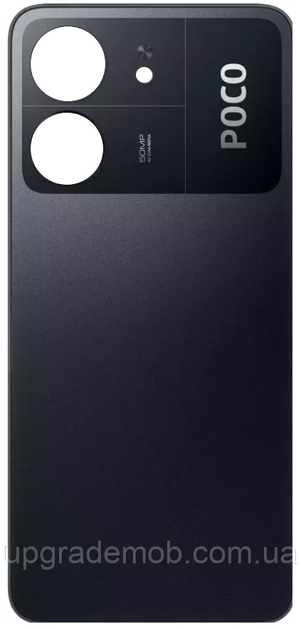 Задня кришка Xiaomi Poco C65 чорна, фото 1