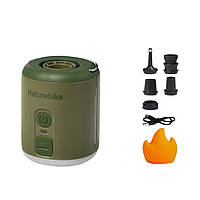 Міні насос - нічник - вентилятор Naturehike CNK2300DQ022, темно-зелений