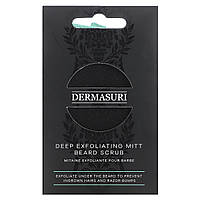 Dermasuri, рукавиця для глибокого відлущування, скраб для бороди, 1 рукавиця