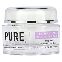 Pure Biology, Покращений нічний крем, 48 мл (1,6 рідк. Унції)