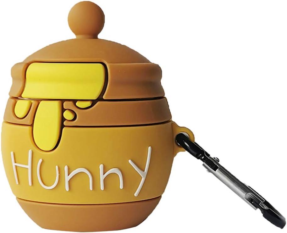 Чохол для AirPods 2/1 series - Баночка з медом (Hunny 3D), силіконовий